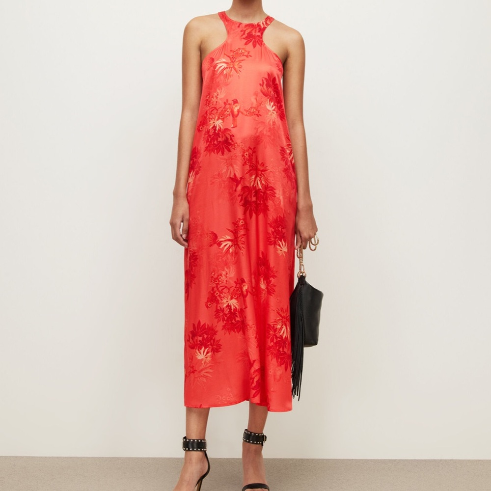 ALL SAINTS ~ NWT ~ “Verna Nila” Maxi
Dress ~ Orange ~ US2